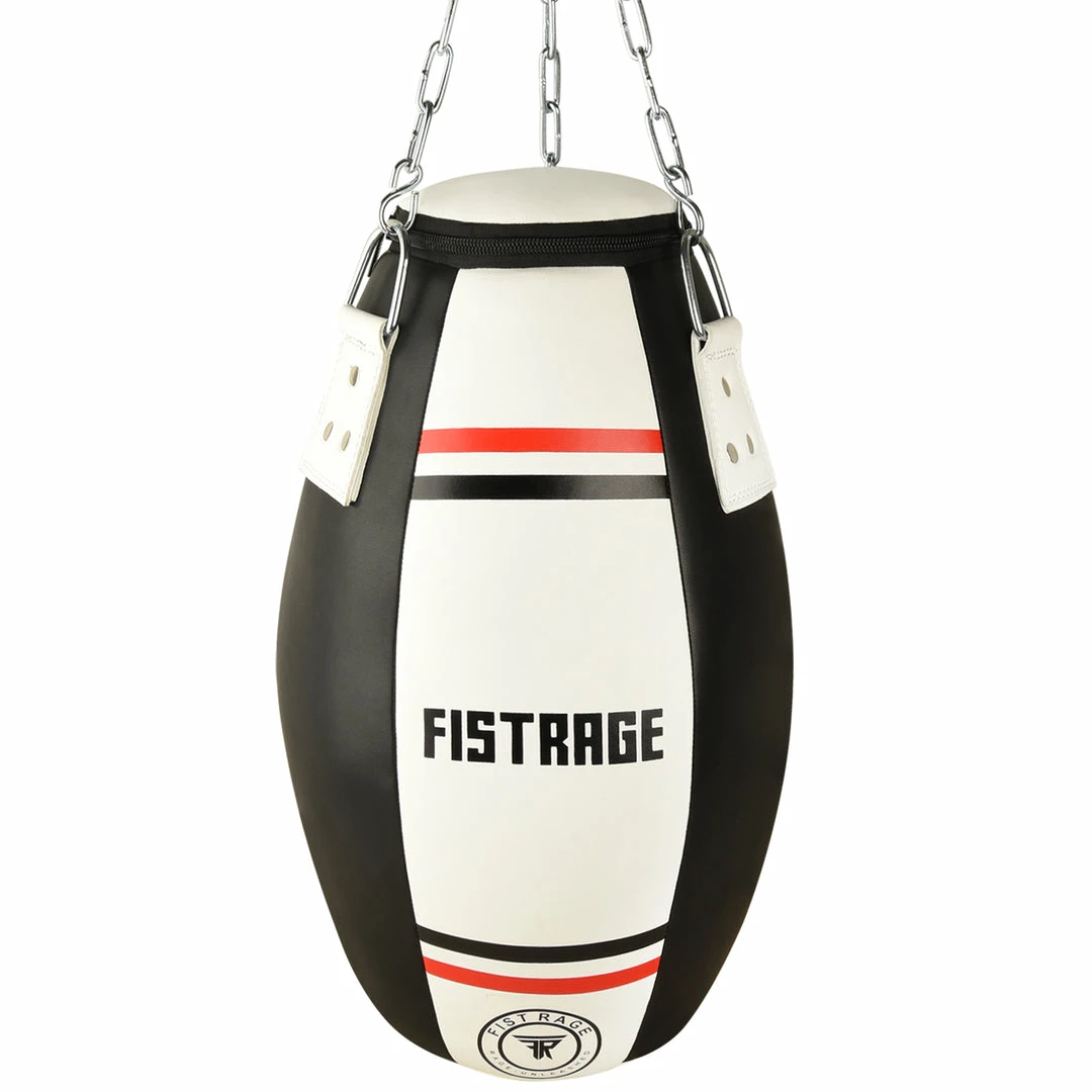 FISTRAGE Wrecking Punch Bag Microfiber Leather White (Filled & Unfilled) 3 FISTRAGE Wrecking Punch Bag Microfiber Leather White (Filled & Unfilled)