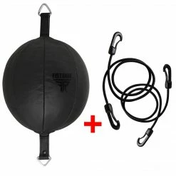 FISTRAGE Double End Leather Training Dodge MMA Boxing Floor To Ceiling Punching Speed Ball