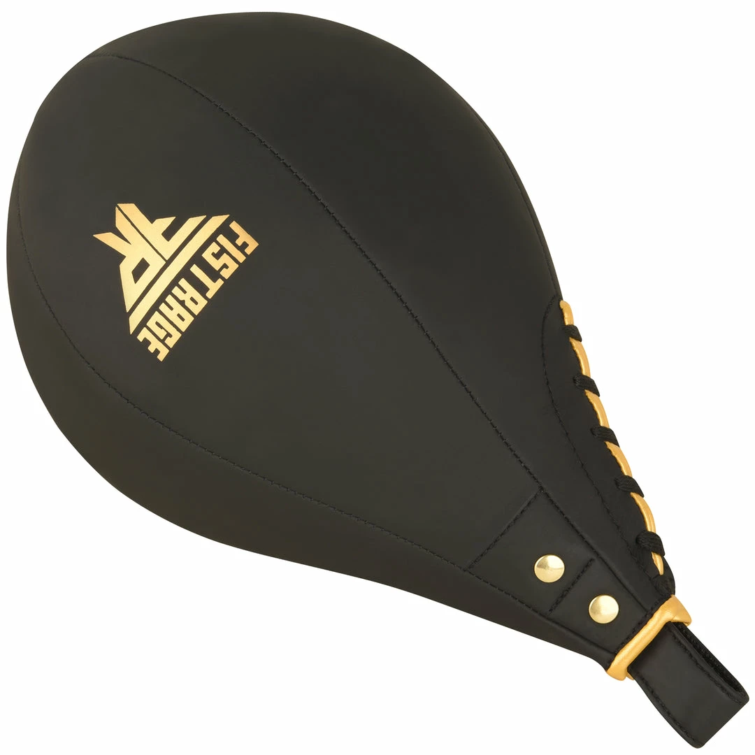FISTRAGE SPEED BAG MATT BLACK/GOLD 6 FISTRAGE SPEED BAG MATT BLACK/GOLD