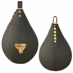 FISTRAGE SPEED BAG MATT BLACK/GOLD 17 FISTRAGE SPEED BAG MATT BLACK/GOLD