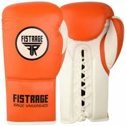 FISTRAGE Competition Professional Lace Up Boxing Gloves