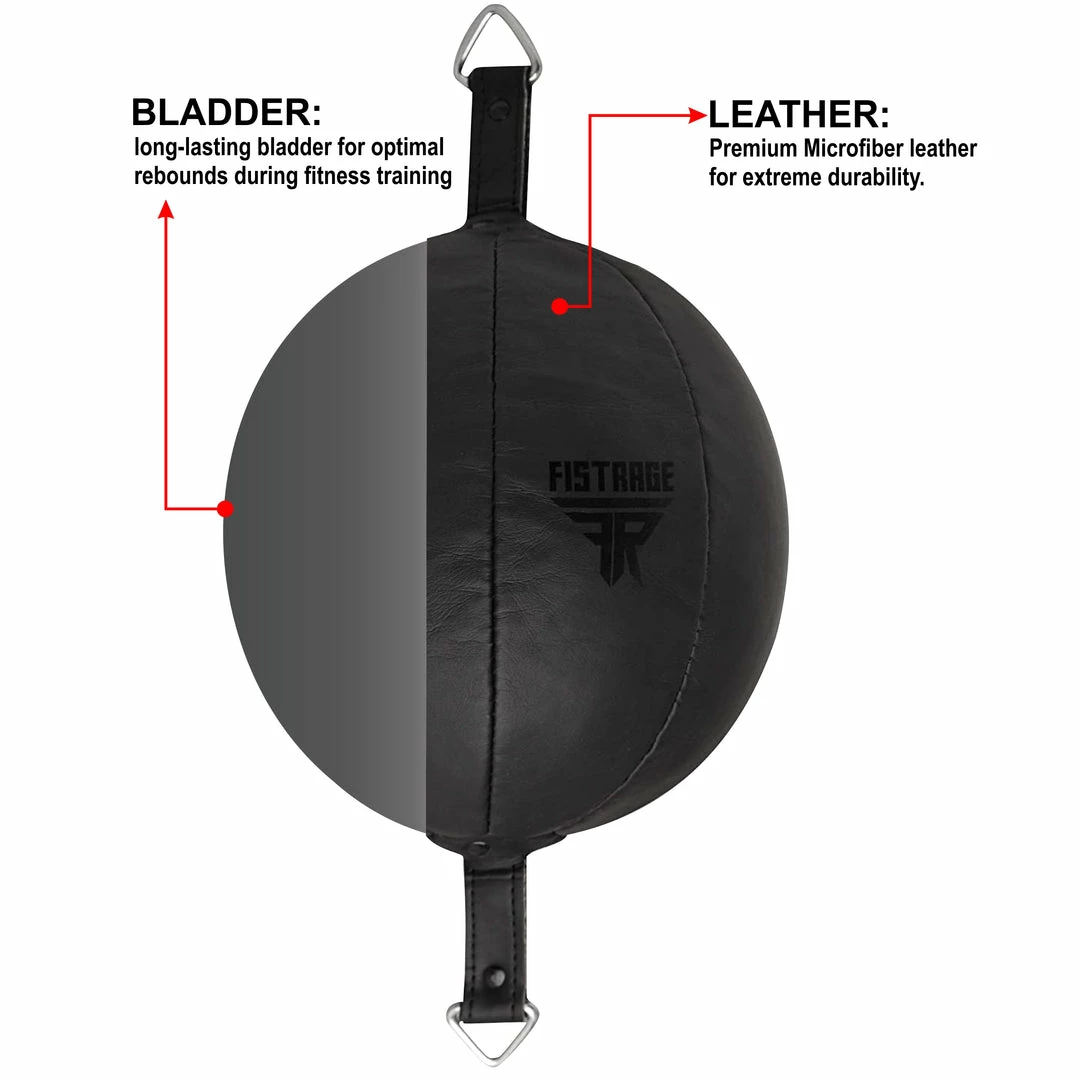 FISTRAGE Double End Leather Training Dodge MMA Boxing Floor To Ceiling Punching Speed Ball 6 FISTRAGE Double End Leather Training Dodge MMA Boxing Floor To Ceiling Punching Speed Ball