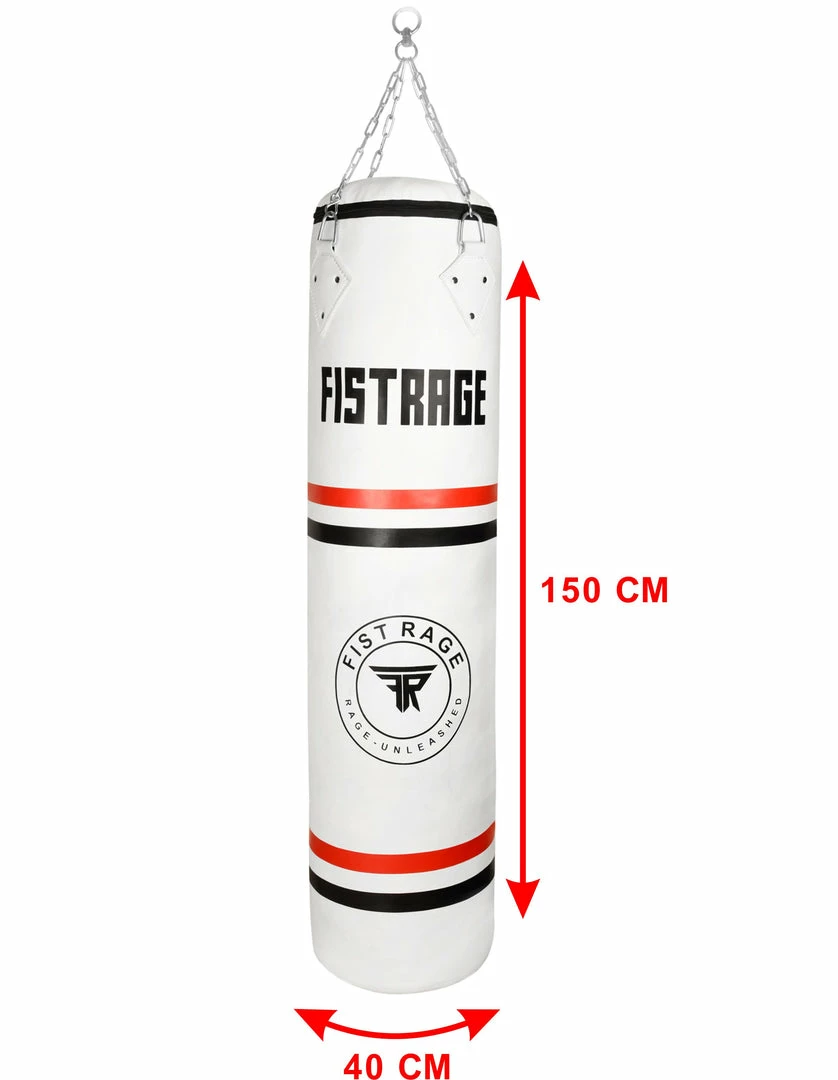 Fistrage USA FISTRAGE Heavy Punch Bag 5ft White Microfiber Leather (Filled & Unfilled) Boxing All 9 Fistrage USA FISTRAGE Heavy Punch Bag 5ft White Microfiber Leather (Filled & Unfilled) Boxing All