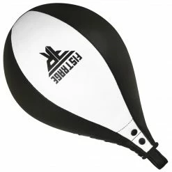 Fistrage USA FISTRAGE Speed Bag Leather Lightweight Boxing Ball MMA Muay Thai Training Punching Dodge Striking With Free Hanging Swivel Workout Speedball Kit Kicking Equipment Speed Bags