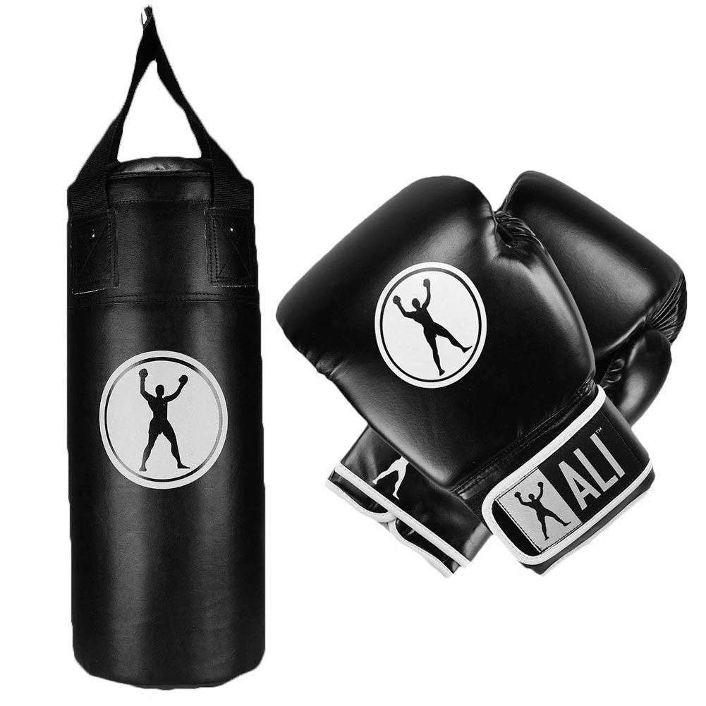 Muhammad Ali Jr. Boxing Combo - Heavy Bag, 6oz Boxing Gloves Punching Bags 3 Muhammad Ali Jr. Boxing Combo - Heavy Bag, 6oz Boxing Gloves Punching Bags
