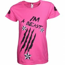 Im A Beast Womens Pink Claw